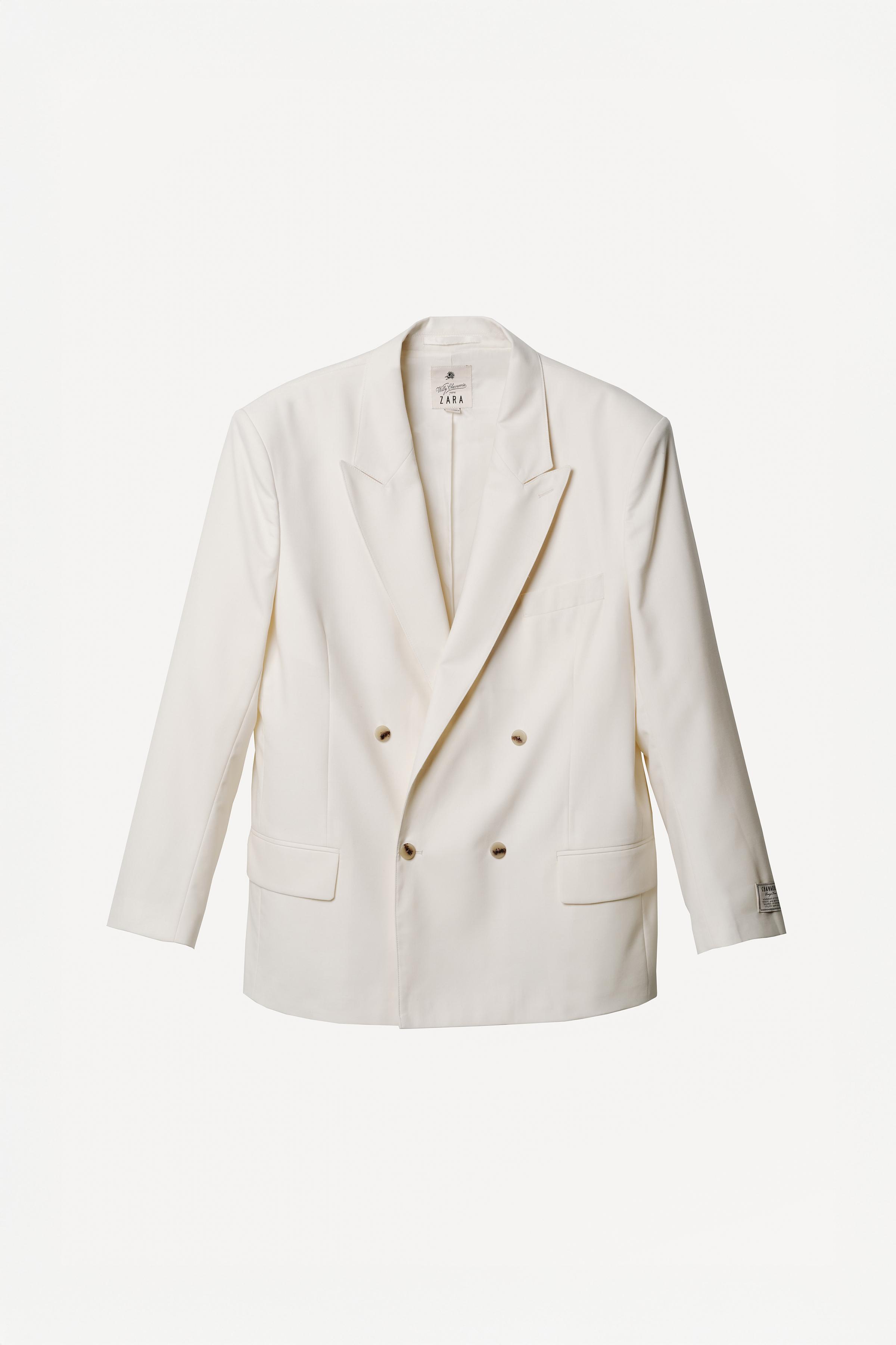WILLY CHAVARRIA X ZARA DOUBLE BREASTED SUIT BLAZER